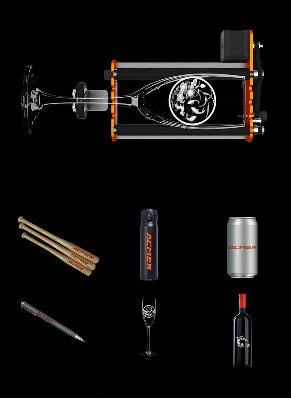 Acmer M2 Laser Engraver Rotário Roller Y Eixo Rotativo 360 Graus Roller Laser Graveur