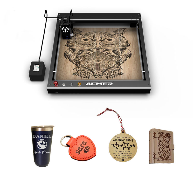 ACMER P2 Home Laser Cutter para madeira 33 Watt Metal e Wood Laser Engraver