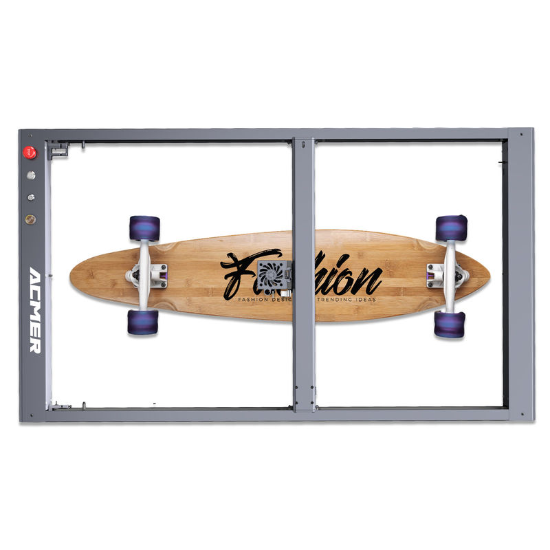 ACMER 10W / 20W / 33W Gravador a laser de mesa para metal com kit de expansão da área de gravação