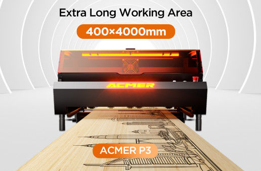Fibra 2W & 10W Diodo fechado Dual laser gravador sem limitações de material 400 * 400 Área de trabalho