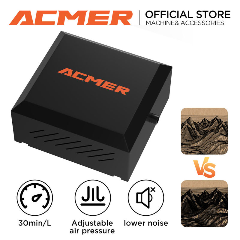 1.8kg 110V-220V Laser Engraver Air Assist Pump EU I US I UK Plug 5.0-5.5 M/s Velocidade do ar