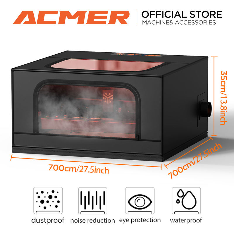 Proteção UV Máquina de Engravagem a Laser CNC Revestimento à prova de fogo à prova de poeira Fumo de escape Abertura de proteção ocular