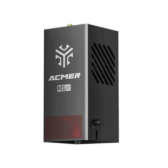 Kit de módulo de laser de diodo de 24W Compatível com todas as máquinas ACMER, adaptador de alimentação de 24V/5A