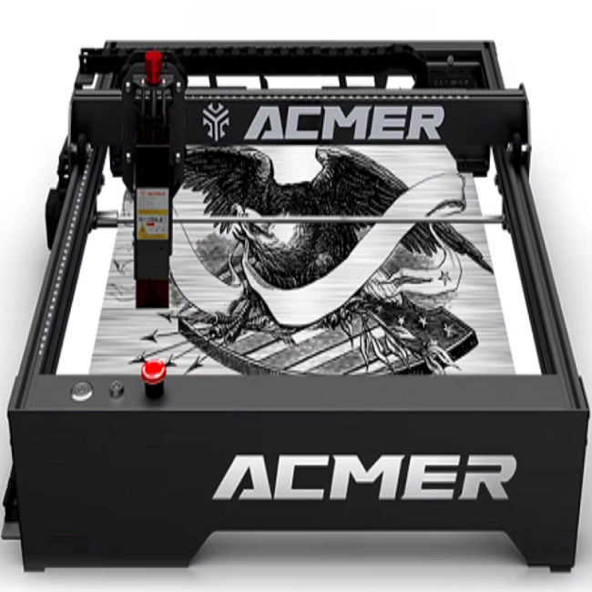 Entrada de energia DC 24V 10W Laser Engraver com velocidade de gravação de 10000mm/min e comunicação USB/APP